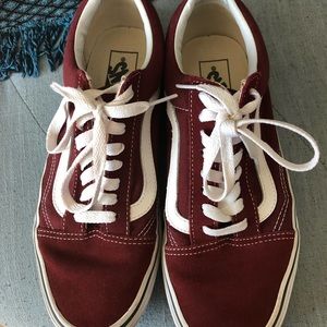 Maroon vans